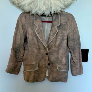 Elizabeth and James linen blazer